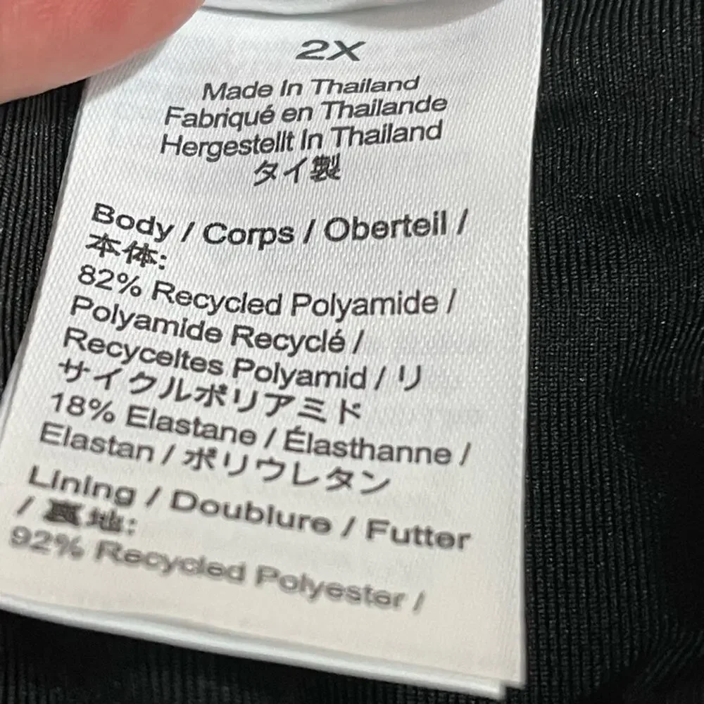 J. Crew Full Coverage Bikini Briefs in Black Size 2X‎ NWT